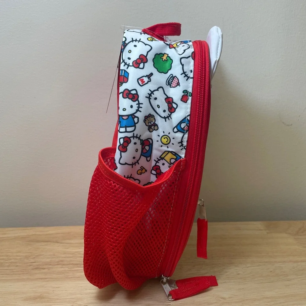 Hello Kitty Lunch Tote Bag Red Insulated‎ Kids School Bag